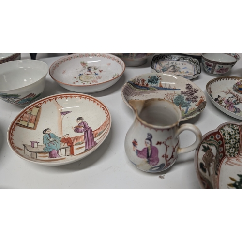 157 - A Quantity of Antique Chinese and Japanese Exportware inc. Dishes, Plates, Bowls, circa 1765 Worcest... 