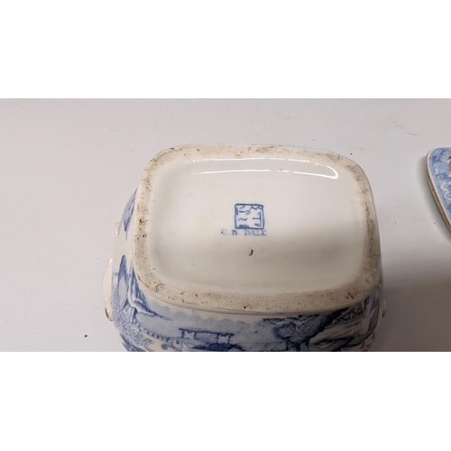 158 - Antique Chinese and Japanese Exportware inc.  Rare Temple Design Hot Water Heated Nankin 18th Centur... 