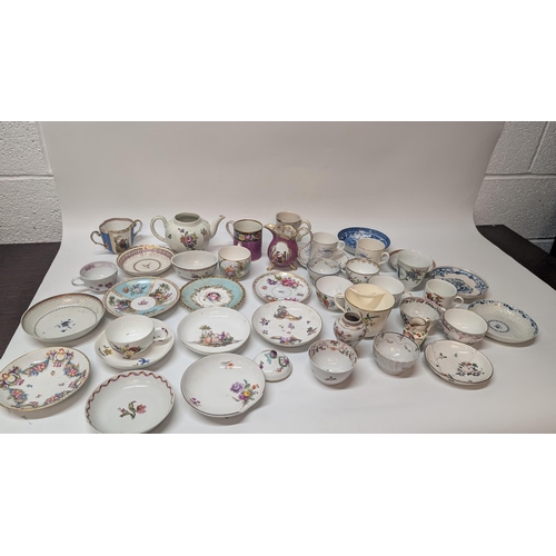 164 - A Quantity of Antique China and Porcelain including Meissen, Dresden inc. an Antique 19th Century Gi... 