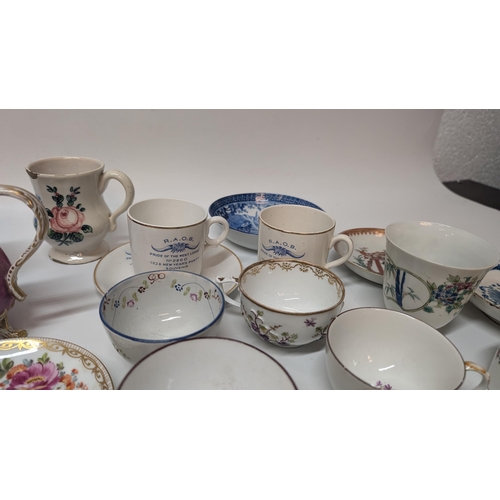 164 - A Quantity of Antique China and Porcelain including Meissen, Dresden inc. an Antique 19th Century Gi... 