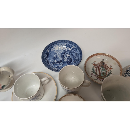 164 - A Quantity of Antique China and Porcelain including Meissen, Dresden inc. an Antique 19th Century Gi... 