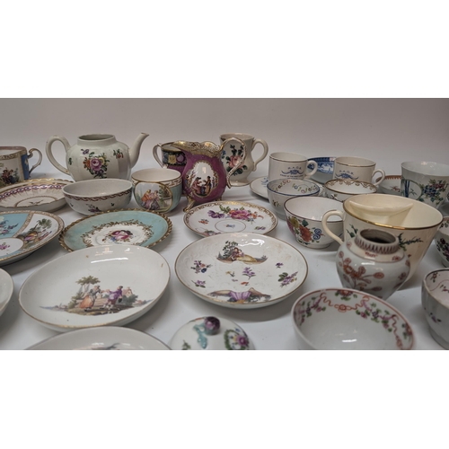 164 - A Quantity of Antique China and Porcelain including Meissen, Dresden inc. an Antique 19th Century Gi... 