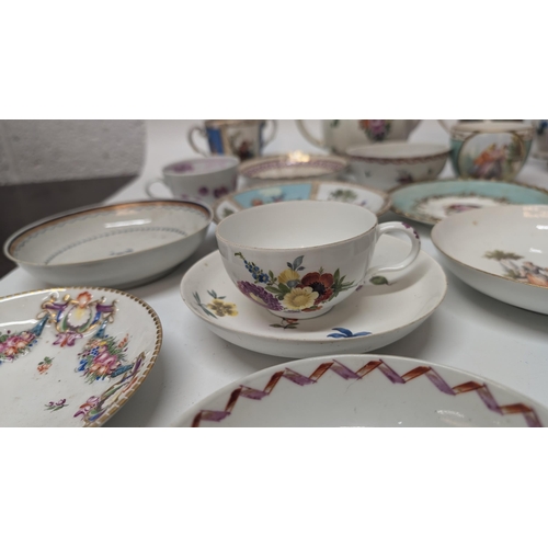 164 - A Quantity of Antique China and Porcelain including Meissen, Dresden inc. an Antique 19th Century Gi... 