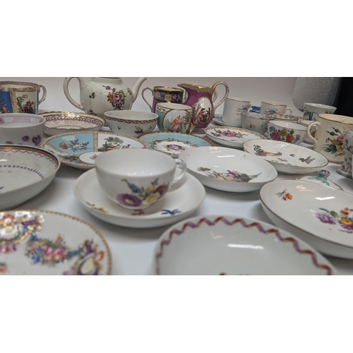 164 - A Quantity of Antique China and Porcelain including Meissen, Dresden inc. an Antique 19th Century Gi... 