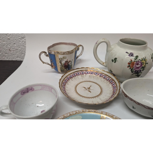 164 - A Quantity of Antique China and Porcelain including Meissen, Dresden inc. an Antique 19th Century Gi... 