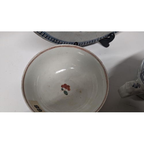 166 - A Quantity of Antique Chinese and Japanese Exportware inc. 
- 18th Century Porcelain Kakiemon Dish
-... 