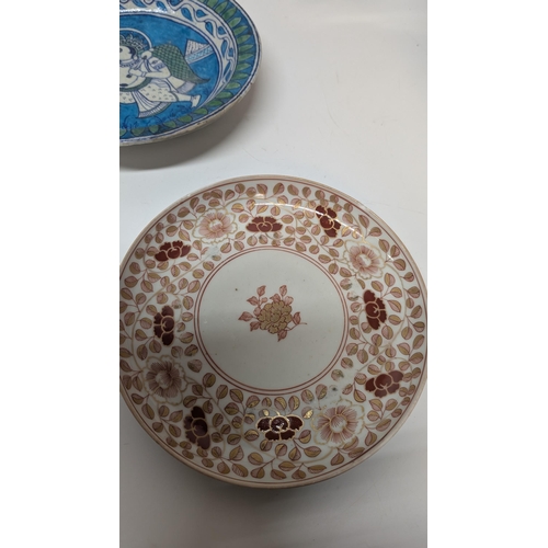 167 - Antique Japanese and Chinese China inc. 
-  Large Imari Porcelain Raised Bowl 24cm Diameter
- Chines... 