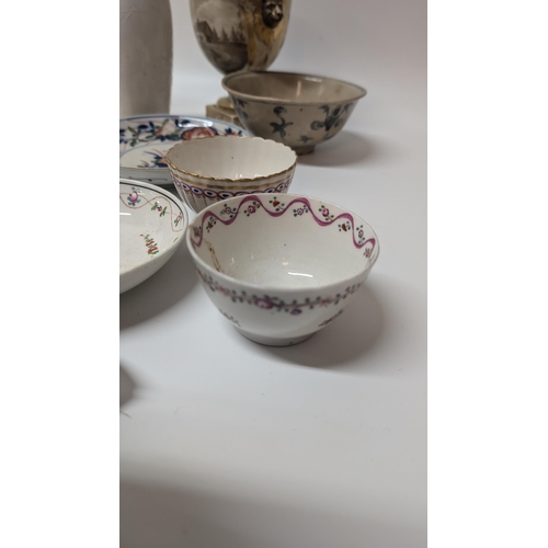 168 - A Collection of Antique China inc. Chamberlains Worcester 19th Century Tea and Coffee Cups, 1850's M... 