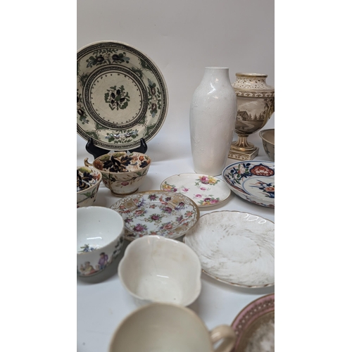 168 - A Collection of Antique China inc. Chamberlains Worcester 19th Century Tea and Coffee Cups, 1850's M... 