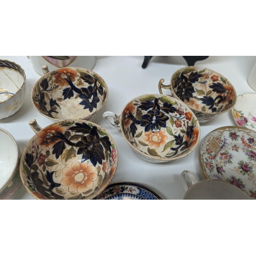 168 - A Collection of Antique China inc. Chamberlains Worcester 19th Century Tea and Coffee Cups, 1850's M... 