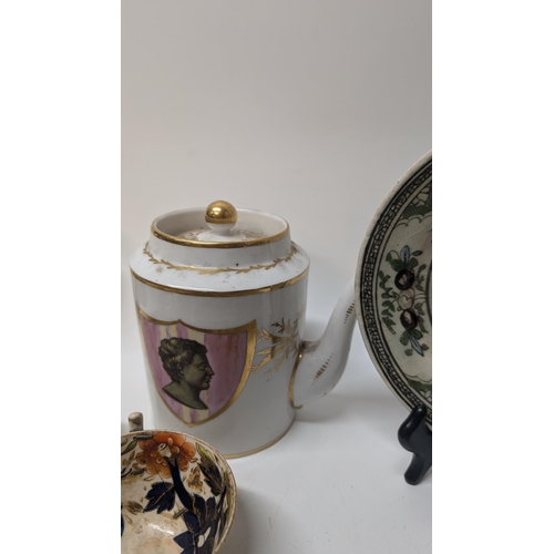 168 - A Collection of Antique China inc. Chamberlains Worcester 19th Century Tea and Coffee Cups, 1850's M... 