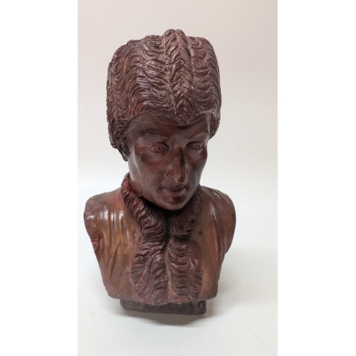 169 - 19th Century Terracotta Bust of Vousso 20cm Tall, 12cm Width. Property of a Gentleman