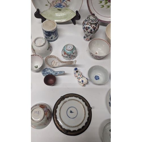 172 - A Collection of 18th and 19th Century Chinese and Japanese Exportware inc. Meissen, Hand Painted Dis... 