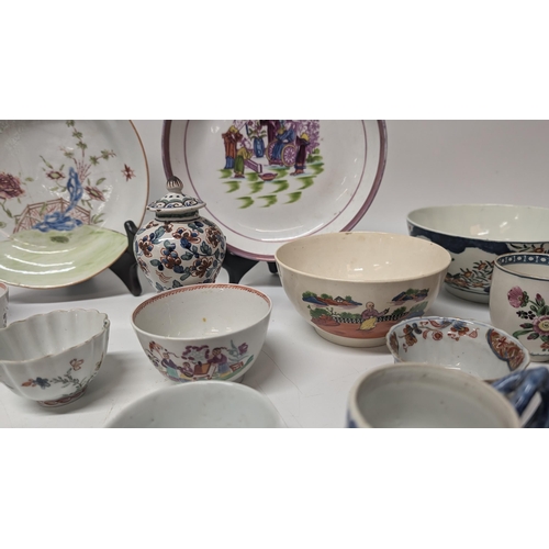 172 - A Collection of 18th and 19th Century Chinese and Japanese Exportware inc. Meissen, Hand Painted Dis... 