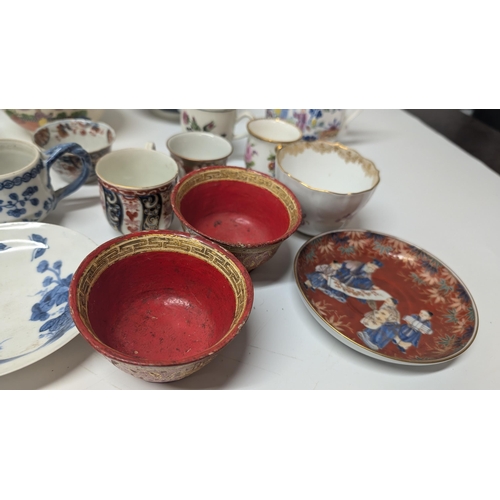 172 - A Collection of 18th and 19th Century Chinese and Japanese Exportware inc. Meissen, Hand Painted Dis... 