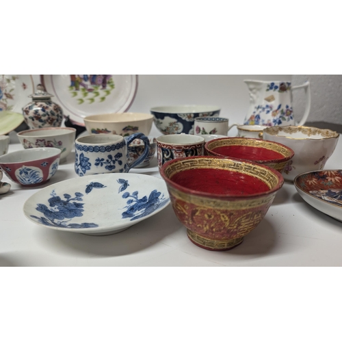 172 - A Collection of 18th and 19th Century Chinese and Japanese Exportware inc. Meissen, Hand Painted Dis... 