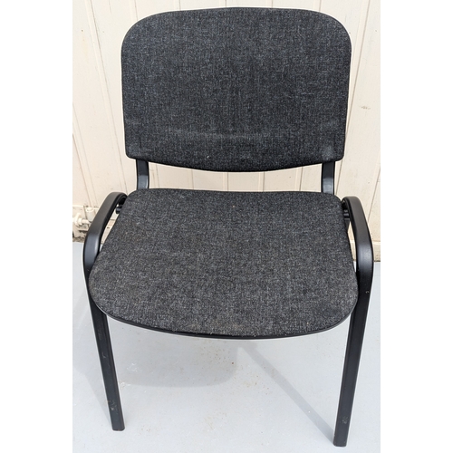 1082B - A Pair of Metal Framed Reception Chairs