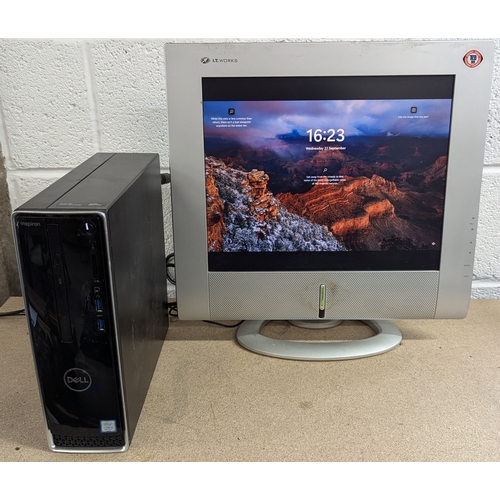 1265 - A Dell Core I5 6th Generation And Monitor (No Keyboard Or Mouse) - Password Locked - Requires Resett... 