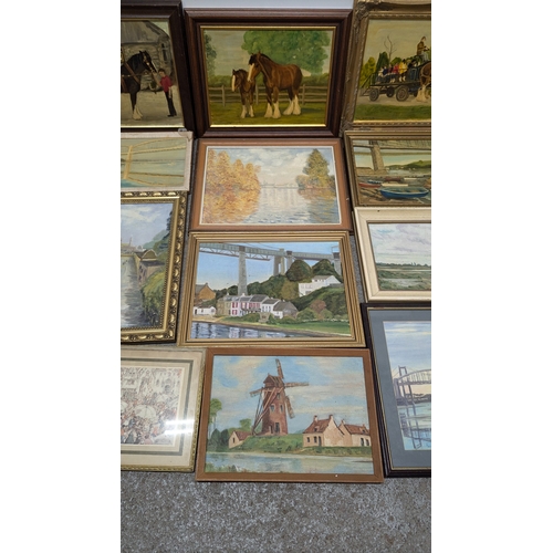 1290 - 12 x Assorted Painting and Prints