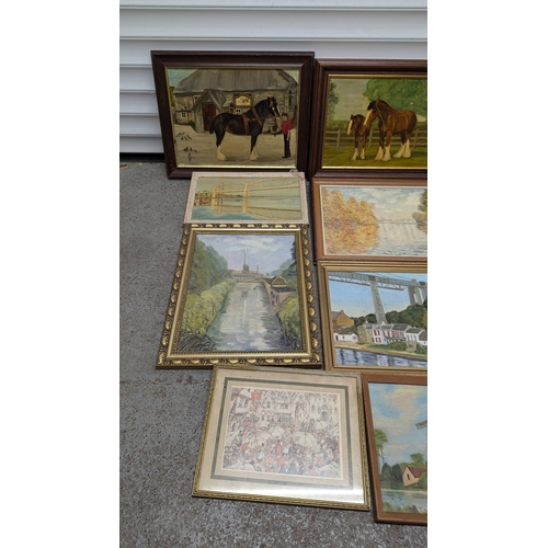 1290 - 12 x Assorted Painting and Prints