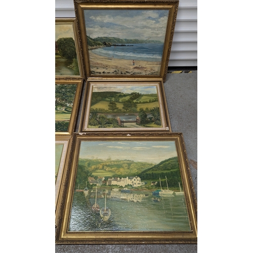 1291 - 9 x Assorted Paintings