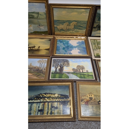 1292 - 11 x Assorted Paintings