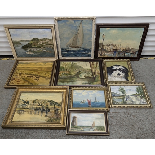 1293 - 10 x Paintings