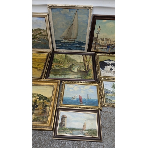 1293 - 10 x Paintings