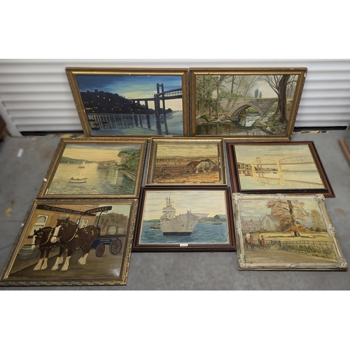 1294 - 8 x Paintings