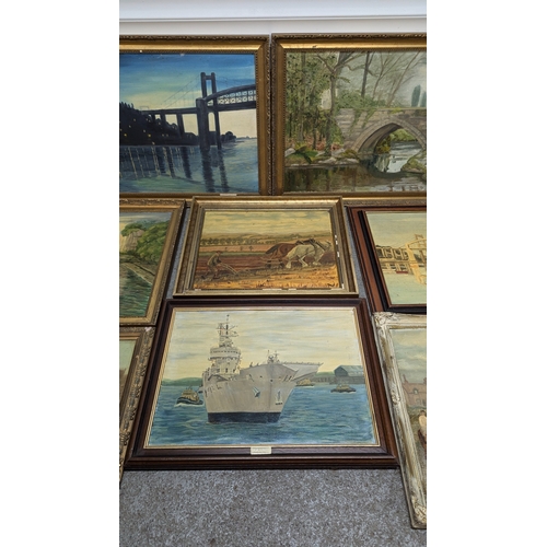 1294 - 8 x Paintings