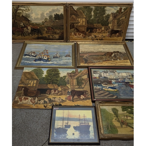 1295 - 8 x Paintings