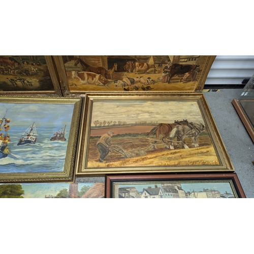 1295 - 8 x Paintings