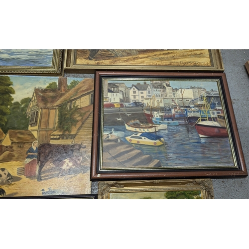 1295 - 8 x Paintings