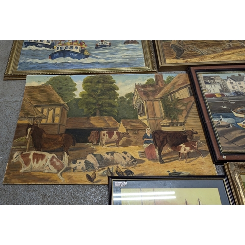 1295 - 8 x Paintings