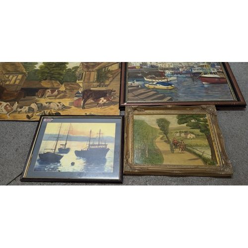 1295 - 8 x Paintings