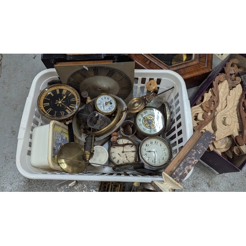 321 - An Assortment Of Clocks And Clock Parts