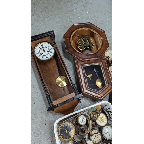 321 - An Assortment Of Clocks And Clock Parts