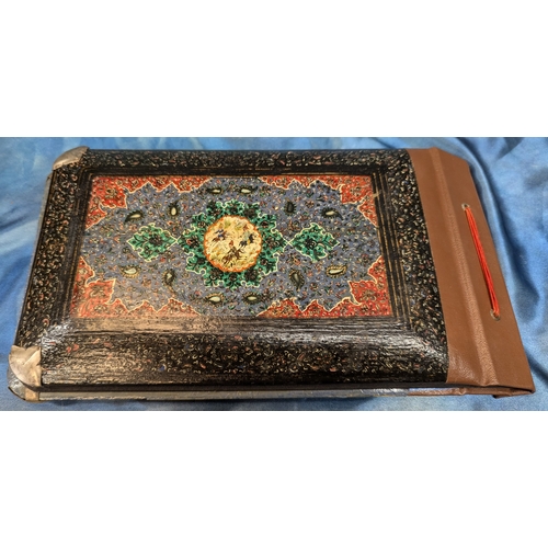 472 - Silver Mounted Persian Khatam Framed Photograph Album