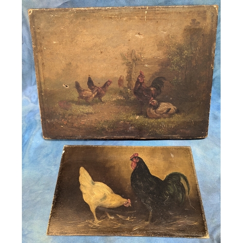 549 - 2 x Original Painting of Poultry. Property of a Gentleman