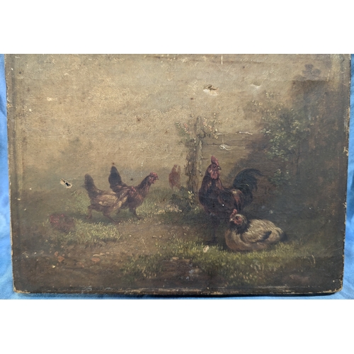 549 - 2 x Original Painting of Poultry. Property of a Gentleman