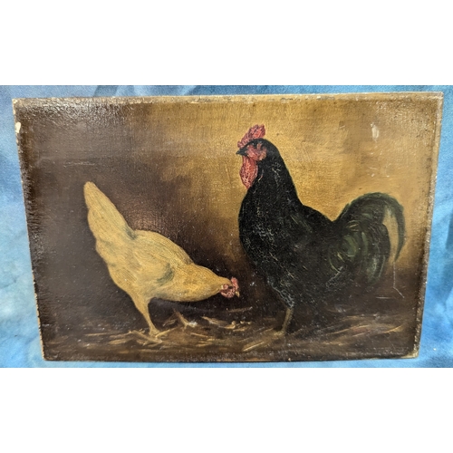 549 - 2 x Original Painting of Poultry. Property of a Gentleman