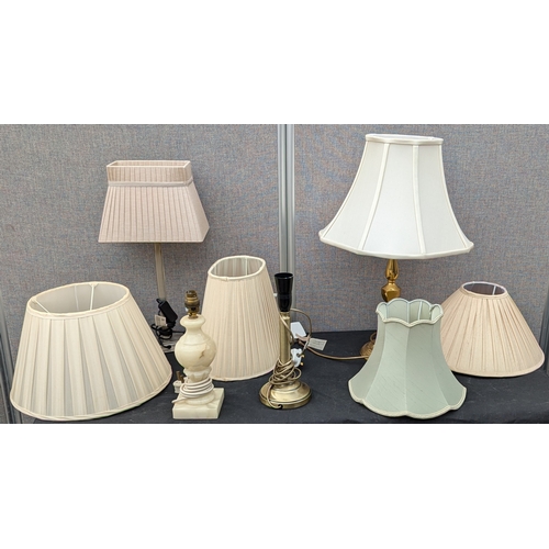 1818 - Box of Assorted Lamps and Shades