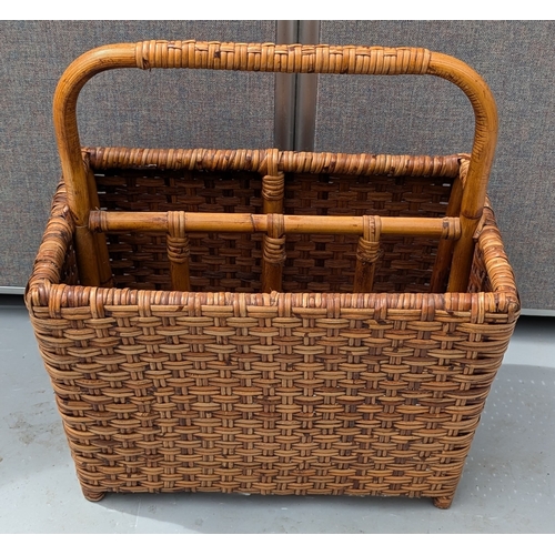 1401 - Wicker Basket and Tray Stand