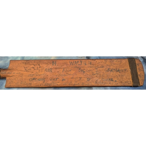 185 - An Autographed Commemorative Cricket Bat 'AIR FHR SIG 1938' (Indistinct - Faded Characters)