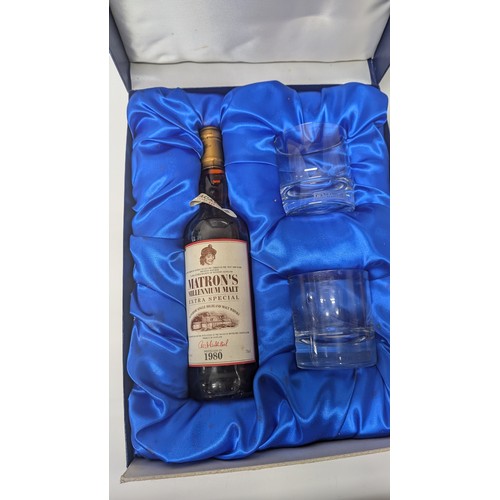 116L - A 1980's  MacAllan 18 Year Old Matrons Millennium Malt  Extra Special Malt Whisky In Presentation Bo... 