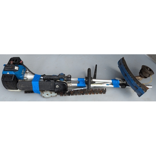 1362 - Hyundai Petrol Multi-Tool - Including Strimmer, Chainsaw  And Hedge Cutter