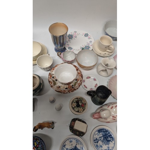 722 - A Collection of Vintage China inc. Plates, Saucers, Ornaments etc.