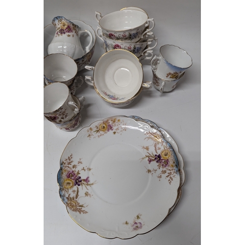 1065 - Part Dinner Service with Floral Design