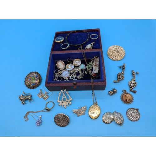 248 - A Box Of Jewellery - Mostly .925 Silver