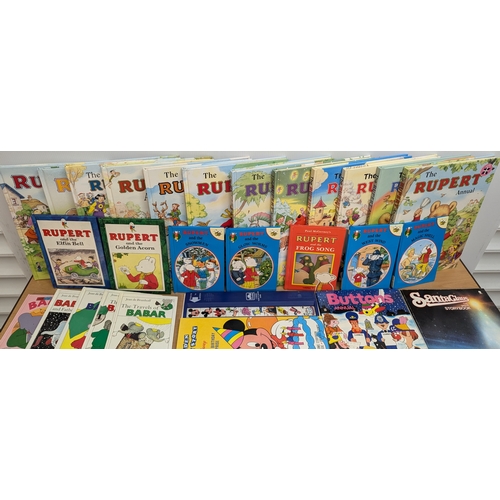 338 - Rupert Bear Annuals and  Other Assorted Children's Books